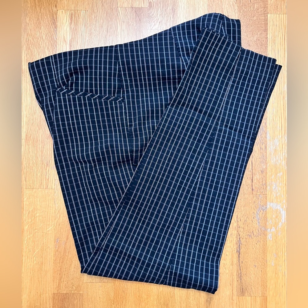 Van Heusen Black and White Checkered Pants